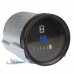 Horímetro Analógico Bi-Volt(12/24V) c/ LED  Aro Preto  Mostrador Liso 52mm -TRH800.008  